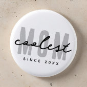 Coolste Mama seit 20XX Moderne, einfache Preppy Button