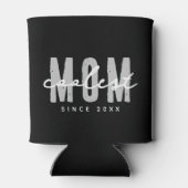 Coolste Mama seit 20XX Moderne, einfache Preppy Dosenkühler (Rückseite)