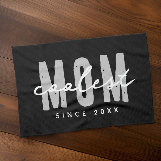 Coolste Mama seit 20XX Moderne, einfache Preppy Geschirrtuch