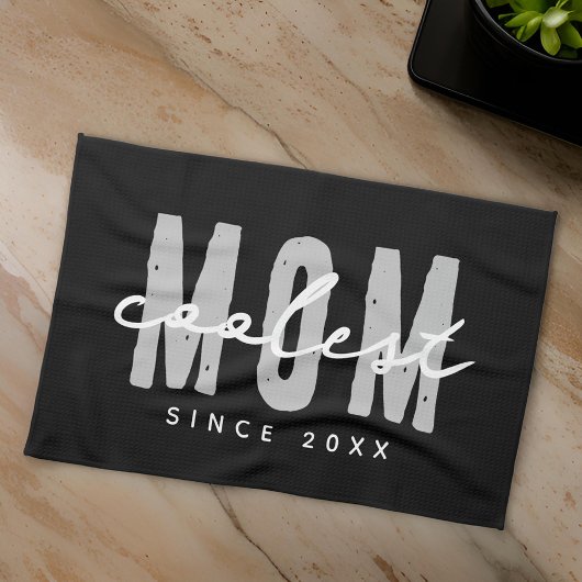 Coolste Mama seit 20XX Moderne, einfache Preppy Geschirrtuch