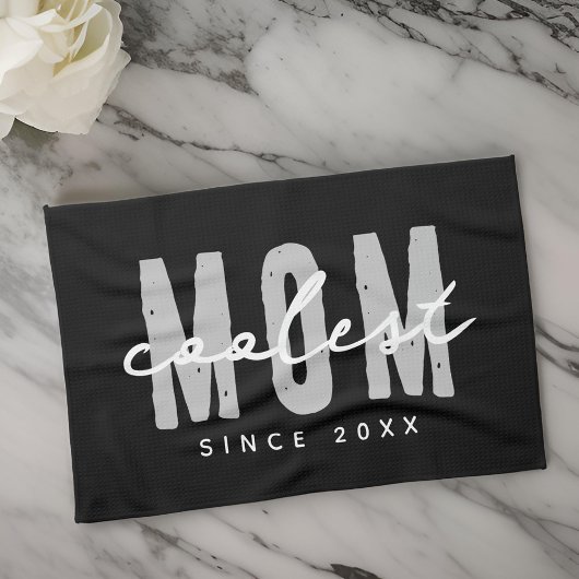 Coolste Mama seit 20XX Moderne, einfache Preppy Geschirrtuch