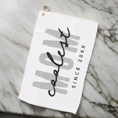 Coolste Mama seit 20XX Moderne, einfache Preppy Golfhandtuch