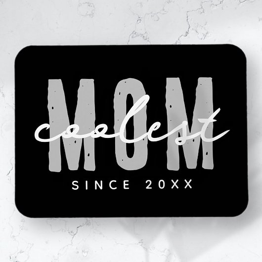 Coolste Mama seit 20XX Moderne, einfache Preppy Magnet