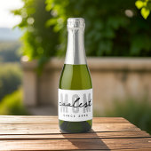 Coolste Mama seit 20XX Moderne, einfache Preppy Schaumweinetikett