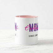 Coolste Mama seit 20XX Tasse (Zentrum)