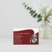 Coolste moderne Schlosshopkarten Visitenkarte (Stehend Vorderseite)