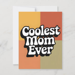 Coolste Mutter Aller Zeiten Retro Groovy Muttertag Postkarte