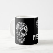 Coolste Nachbarschwarzweiss-Schädel-Geschenk-Idee Kaffeetasse (Vorderseite Links)