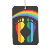 Coolste Pride Regenbogen Füße Autolufterfrischer (Vorderseite)