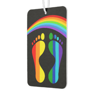 Coolste Pride Regenbogen Füße Autolufterfrischer