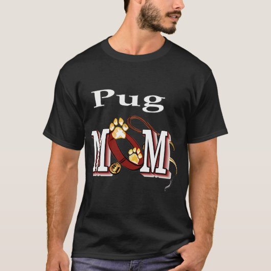 Coolste Pug-Mama T-Shirt (Vorderseite)