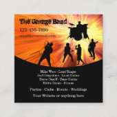 Coolste Rock Band-Visitenkarten Quadratische Visitenkarte (Vorderseite)