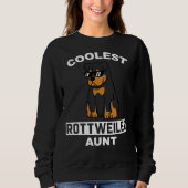 Coolste Rottweiler-Tante Sweatshirt (Vorderseite)