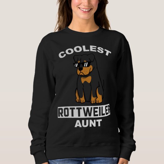 Coolste Rottweiler-Tante Sweatshirt (Vorderseite)