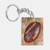 Coolste schmutzige Fußballspieler geben PERSONALIS Schlüsselanhänger (Vorderseite links)