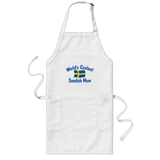 Coolste schwedische Mama Lange Schürze (Vorne)