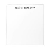 Coolste Tante je Notepad Notizblock (Vorderseite)