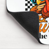 Coolste Truthahn am Tisch Lustiger Vogel Jungen Kl Mousepad (Ecke)