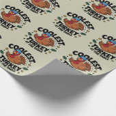 Coolste Türkei beim Erntedank am Tisch Geschenkpapier (Ecke)