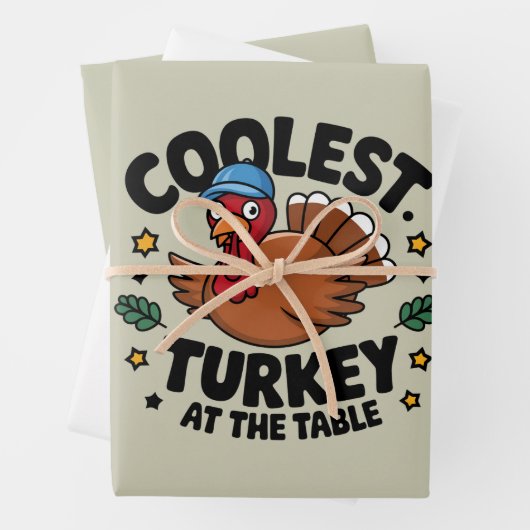 Coolste Türkei beim Erntedank am Tisch Geschenkpapier Set (Beispiel)