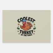Coolste Türkei beim Erntedank am Tisch Geschenkpapier Set (Vorderseite)