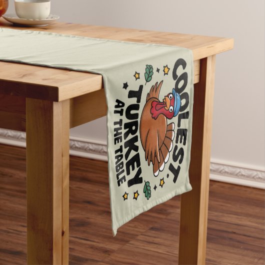 Coolste Türkei beim Erntedank am Tisch Kurzer Tischläufer (Beispiel)