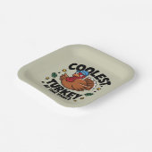 Coolste Türkei beim Erntedank am Tisch Pappteller (Gewinkelt)