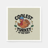 Coolste Türkei beim Erntedank am Tisch Serviette (Vorderseite)
