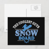 Coolste Typ Snowboard Postkarte (Vorne/Hinten)