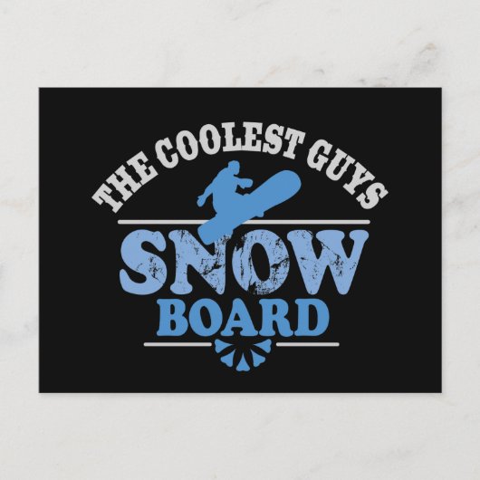 Coolste Typ Snowboard Postkarte (Vorderseite)