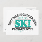 Coolste Typ XC Ski Postkarte (Vorne/Hinten)