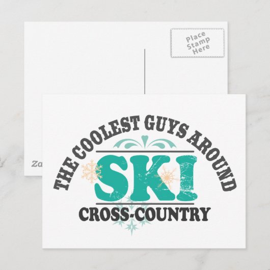Coolste Typ XC Ski Postkarte (Vorne/Hinten)
