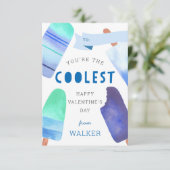 Coolste Valentinstag-Karte im Klassenzimmer Einladung (Stehend Vorderseite)