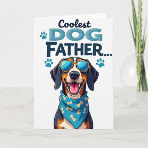 Coolste Vatertagskarte für Hundebesitzer Karte