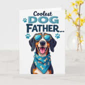 Coolste Vatertagskarte für Hundebesitzer Karte (Gelbe Blume)