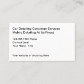 Coolste Visitenkarten für Mobilfahrzeuge Visitenkarte (Rückseite)