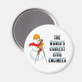 Coolste Zivile Ingenieur-Golfbälle Magnet (Vorderseite/Rückseite)