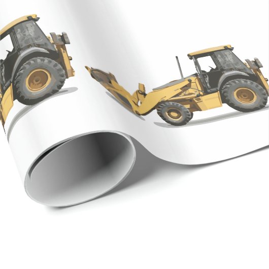 Coolster Bau-Bagger-Gräber Geschenkpapier (Rolleneckpunkt)