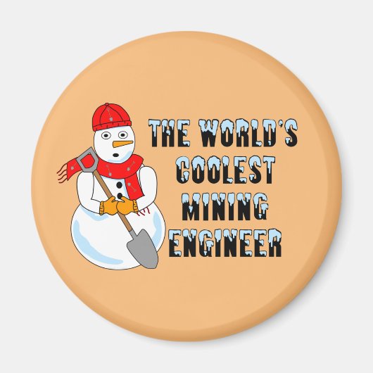 Coolster Bergbauingenieur Snowman Magnet (Vorne)