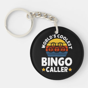 Coolster Bingo-Ansager der Welt Schlüsselanhänger