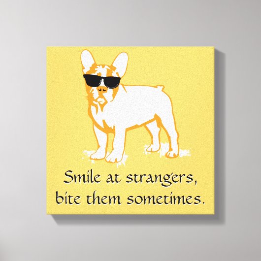 Coolster Bulldog Boy Leinwanddruck (Vorderseite)