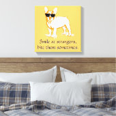Coolster Bulldog Boy Leinwanddruck (Insitu (Schlafzimmer))