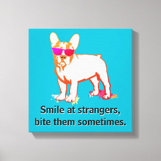 Coolster Bulldog Boy Leinwanddruck