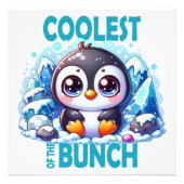 Coolster Bunch Pun Niedlicher Pinguin-Cartoon Fotodruck (Vorne)