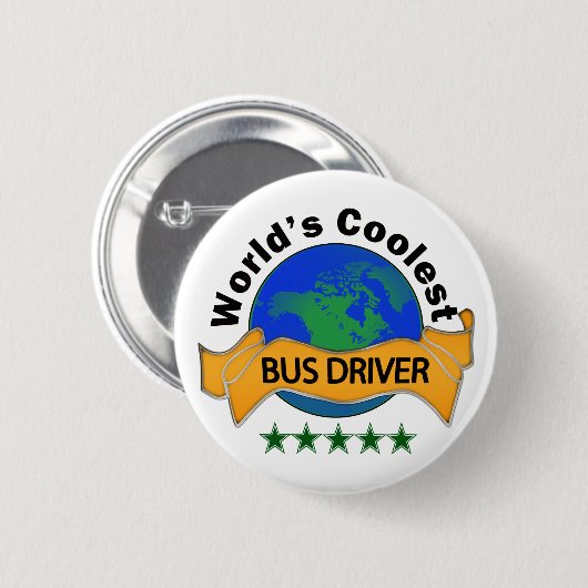 Coolster Bustreiber der Welt Button (Vorne & Hinten)