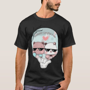 Coolster Couple je Bubu Dudu Panda Bear Browne Lo T-Shirt
