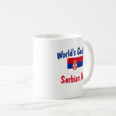 Coolster der Serbian-Vater der Welt Kaffeetasse (VorderseiteRechts)