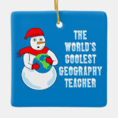 Coolster Geographielehrer Keramikornament (Vorderseite)