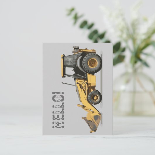 Coolster Grabbagger Postkarte (Stehend Vorderseite)