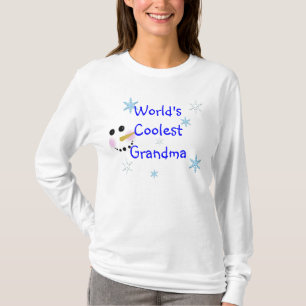 COOLSTER GRANDMA SNOWMAN T - SHIRT